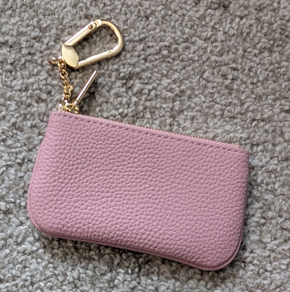 DUYP Dusty Pink Togo Leather Key Pouch